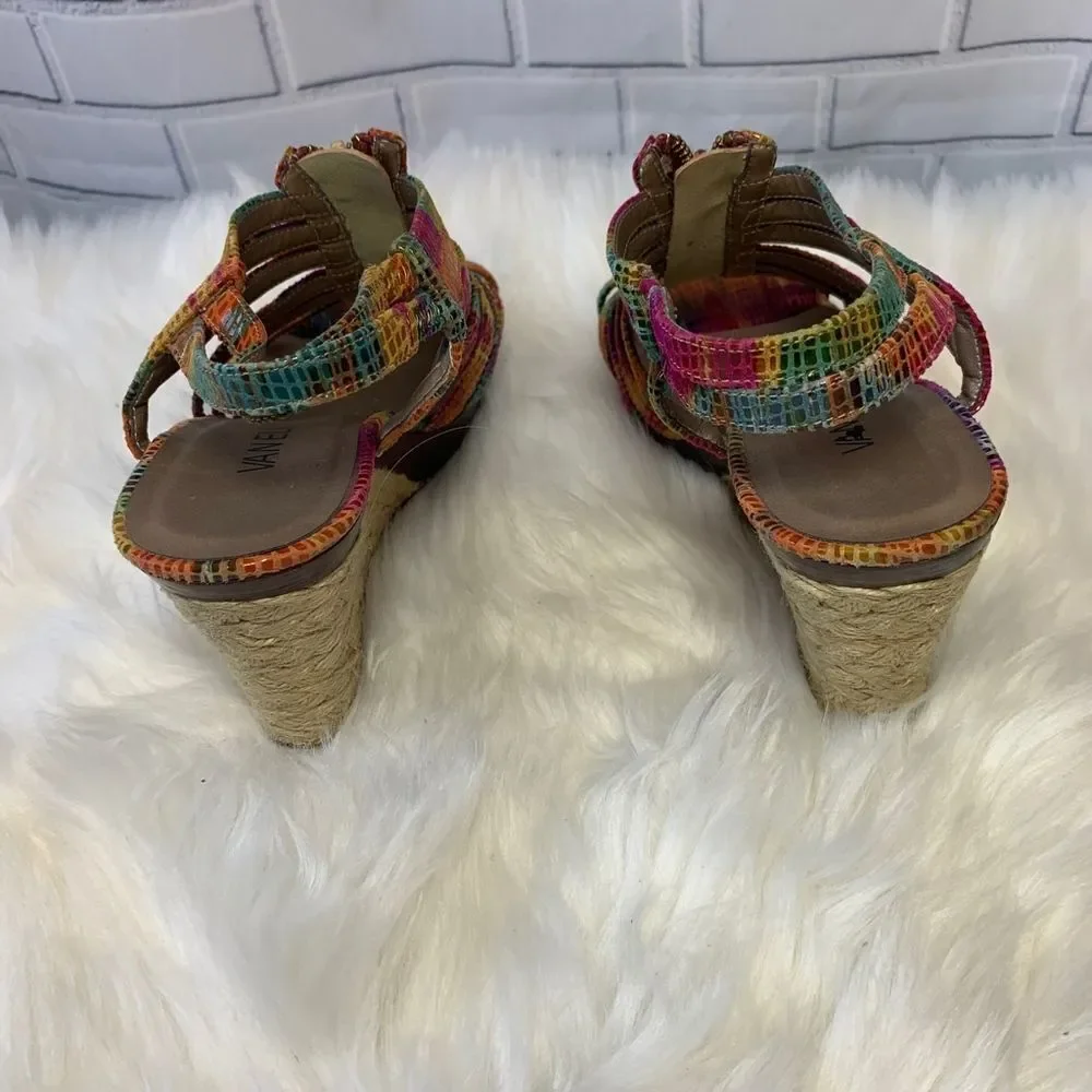 Vaneli‎ Strappy Rainbow Reptile Sandals Size 7.5
